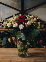 El corazón de terciopelo del jardín de rosas